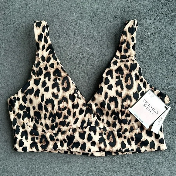 New Victoria’s Secret Leopard Print Unlined Brallete Size Large NWT - Picture 2 of 7